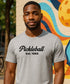 Pickleball Est. 1965 by Pepini Pickleball — white Casual Wear Pickleball T-Shirt front view